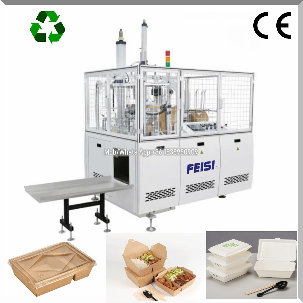 Automatic  Food Container Paper Lunch Box Machine